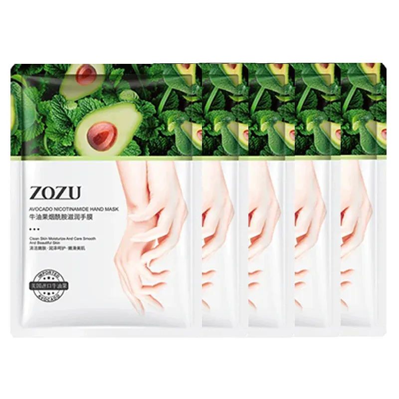 1 / 3 / 5 Pairs Avocado Hand Mask Moisturizing & Nourishing