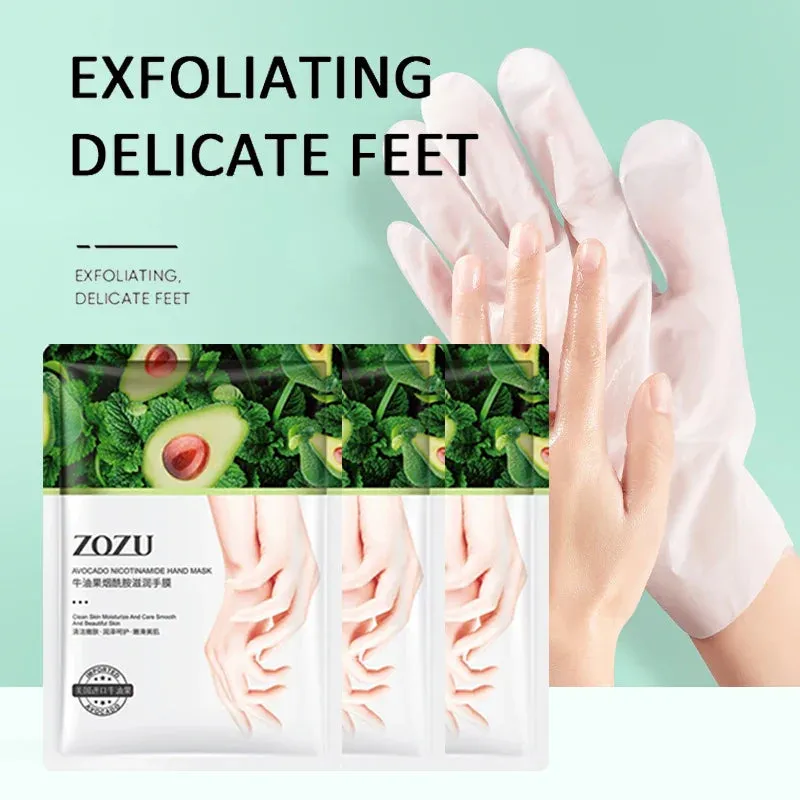 1 / 3 / 5 Pairs Avocado Hand Mask Moisturizing & Nourishing