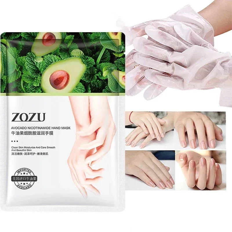 1 / 3 / 5 Pairs Avocado Hand Mask Moisturizing & Nourishing