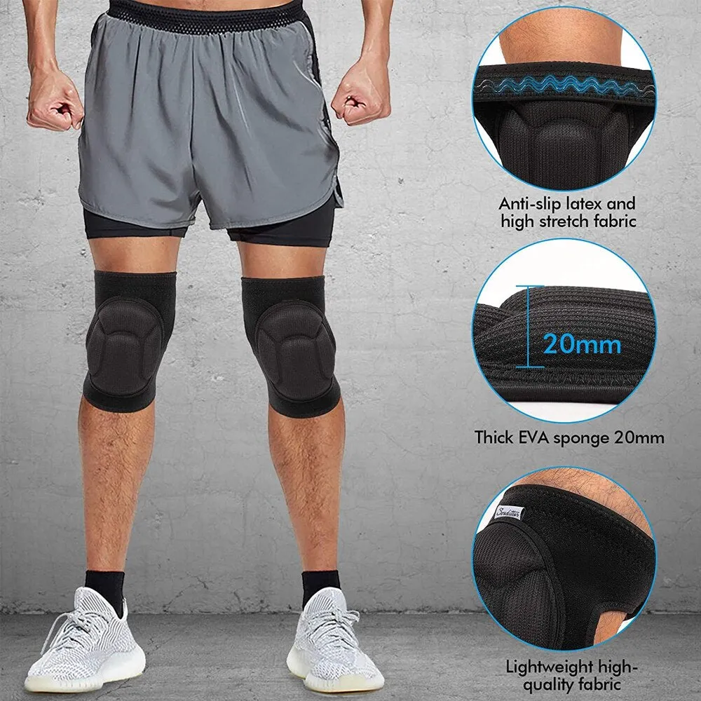 1pair Adjustable Anti-collision Knee Pads for Cleaning House Work Scrubbing Floors