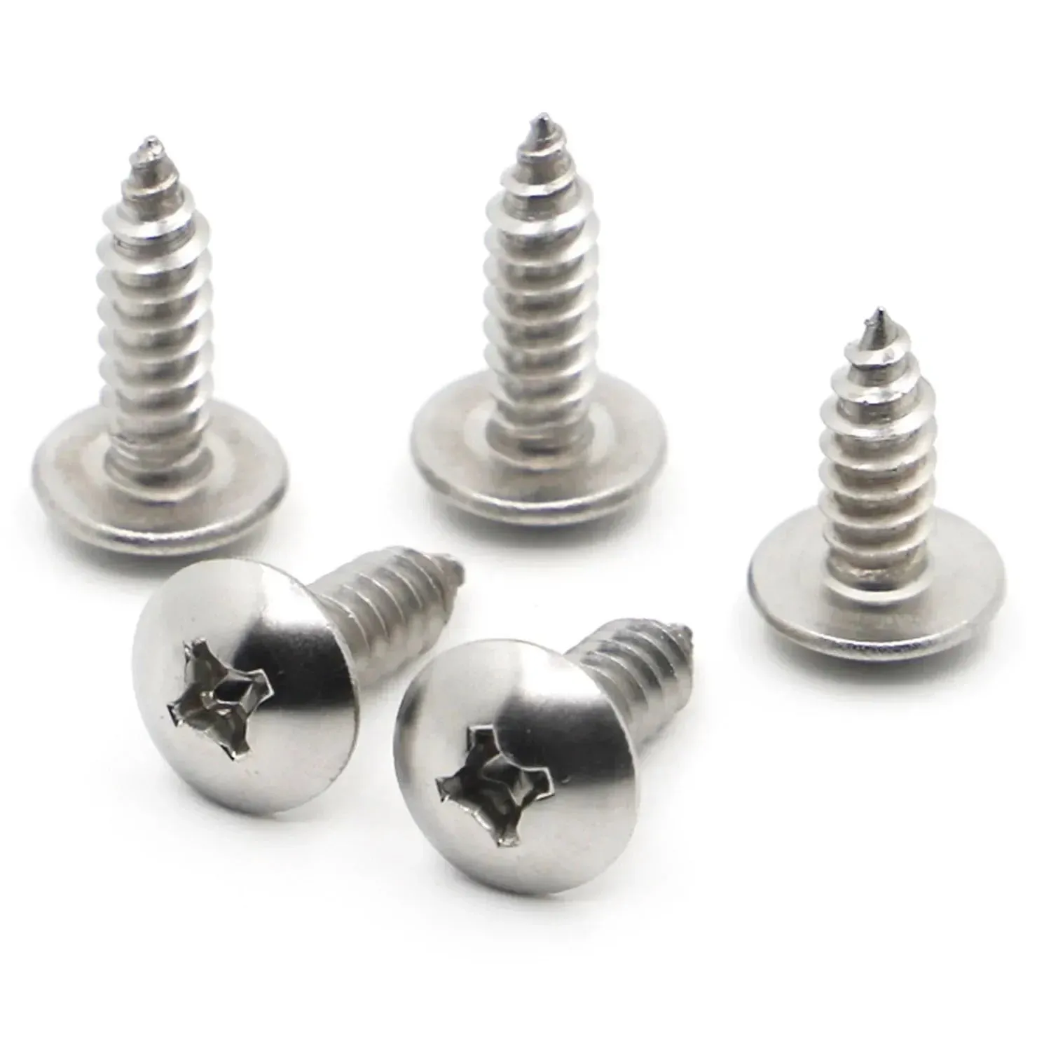 304 Stainless Steel Wood Screws - 10/20 Pack