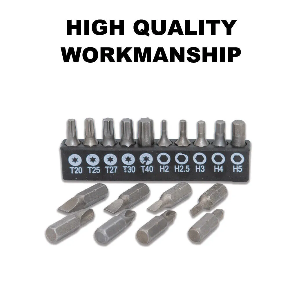 31-Piece Precision Screwdriver Bits Set | Nut Driver, Hex, PC, Phone Tool Kit