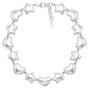 BEANS NECKLACE / SHINY SILVER