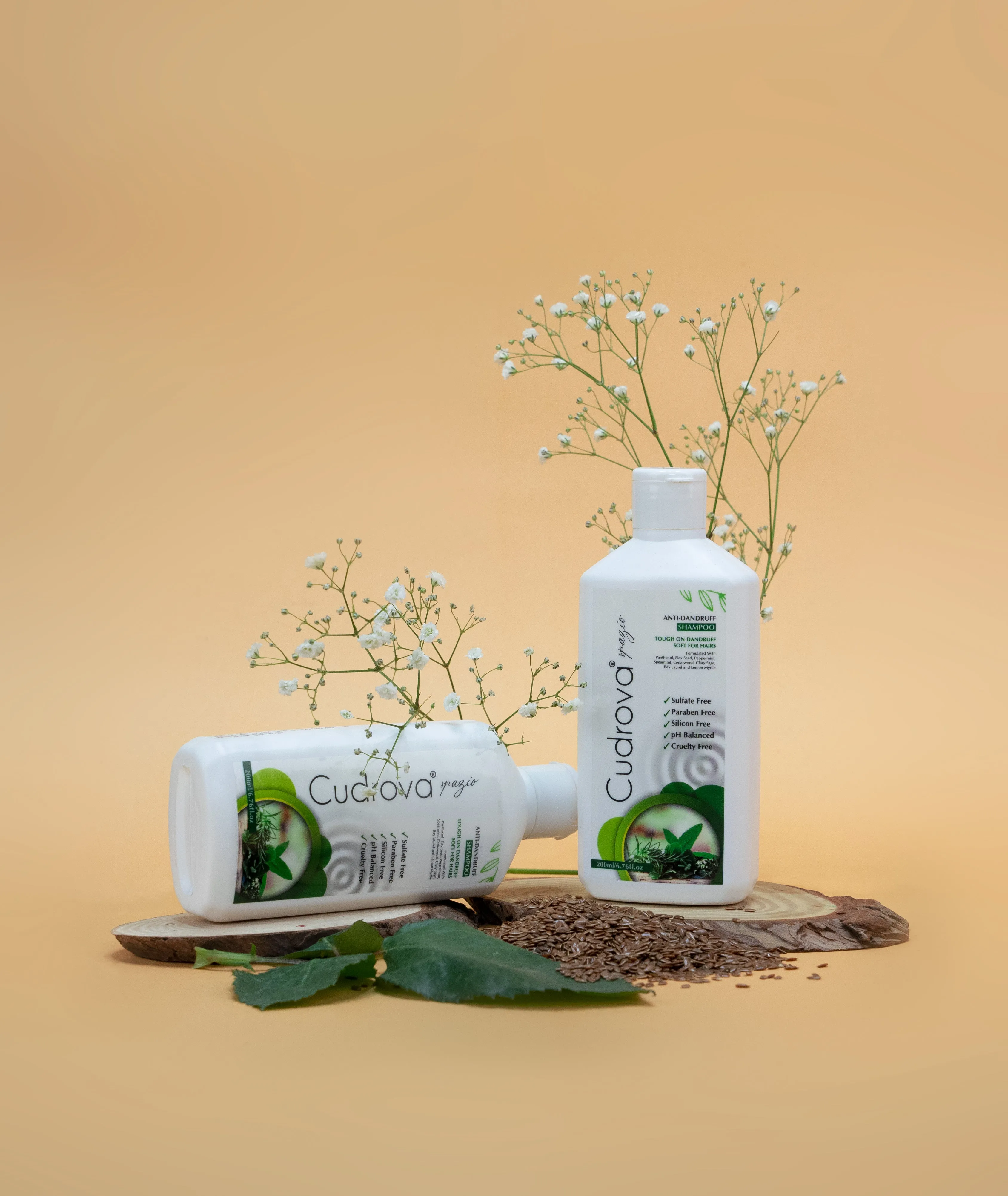Cudrova Spazio Anti-Dandruff Shampoo Sulfate, silicone & paraben Free For All Skin Types