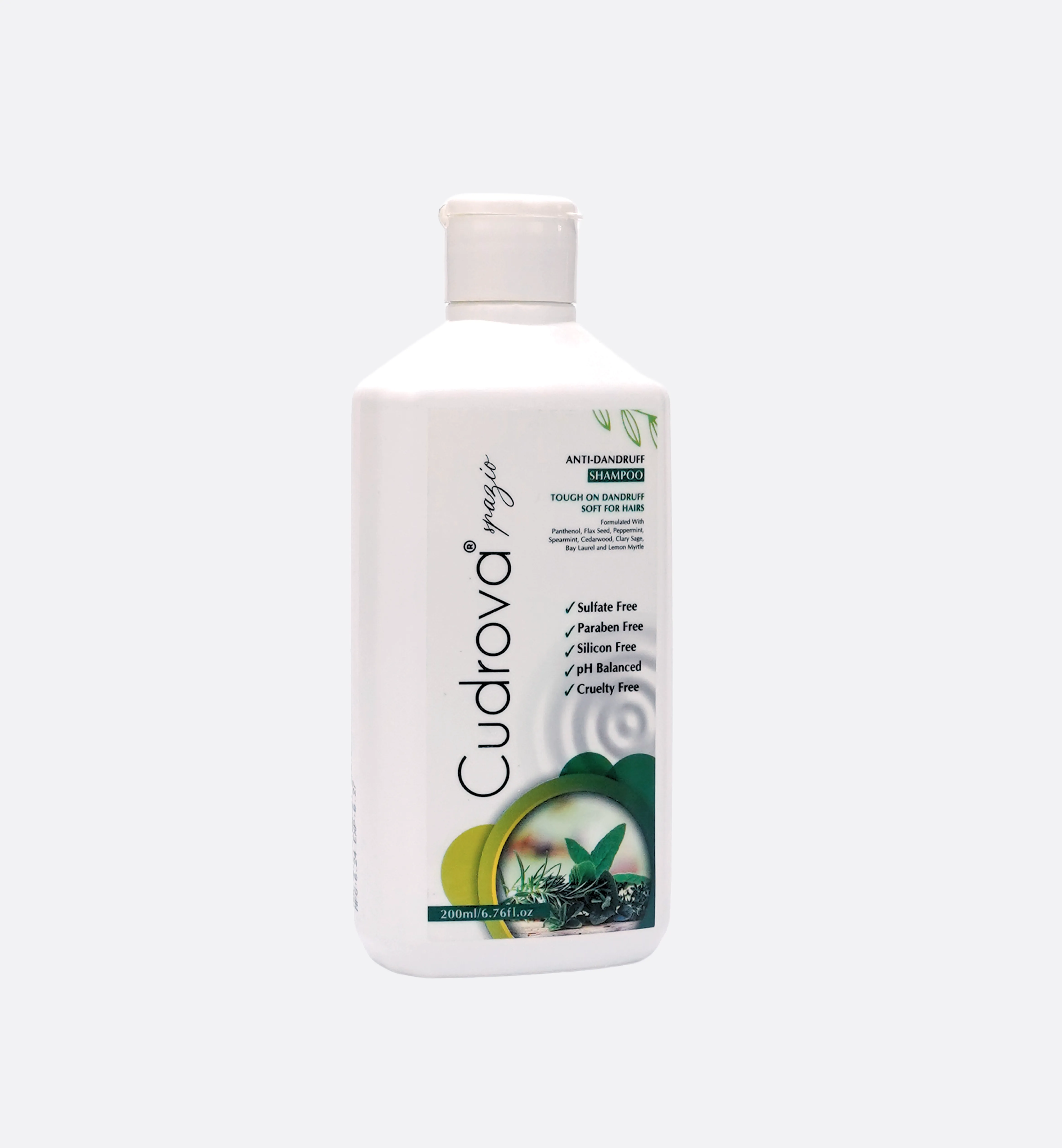 Cudrova Spazio Anti-Dandruff Shampoo Sulfate, silicone & paraben Free For All Skin Types