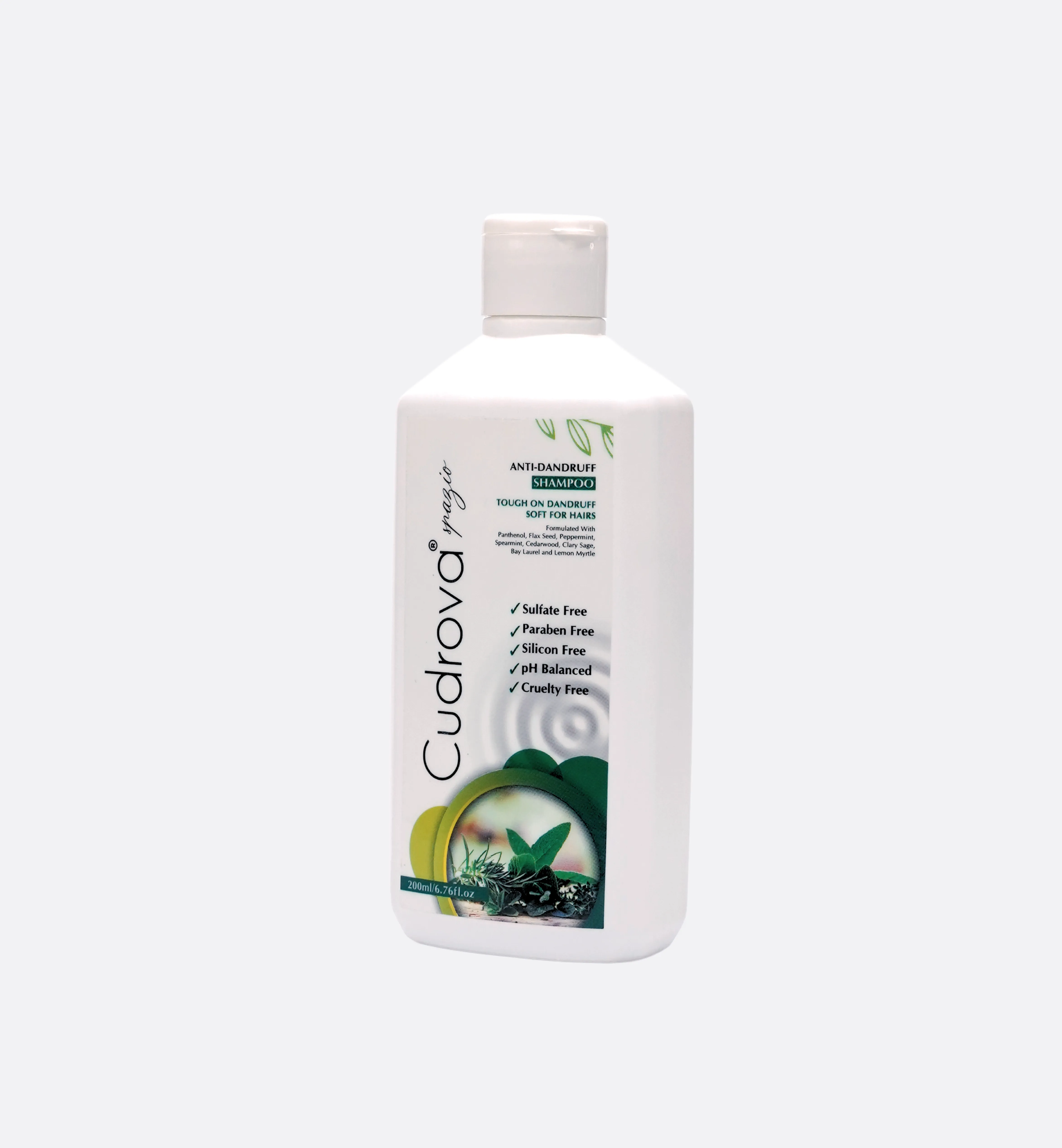 Cudrova Spazio Anti-Dandruff Shampoo Sulfate, silicone & paraben Free For All Skin Types