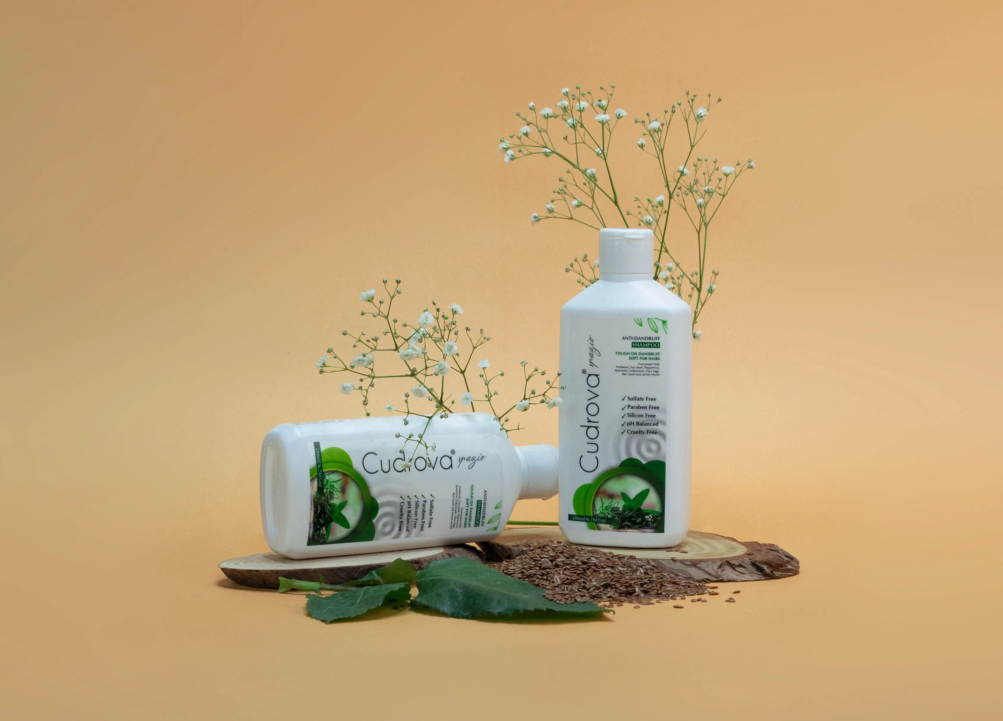 Cudrova Spazio Anti-Dandruff Shampoo Sulfate, silicone & paraben Free For All Skin Types
