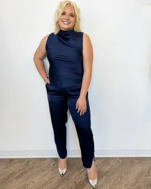 Estella Satin Pull On Pant