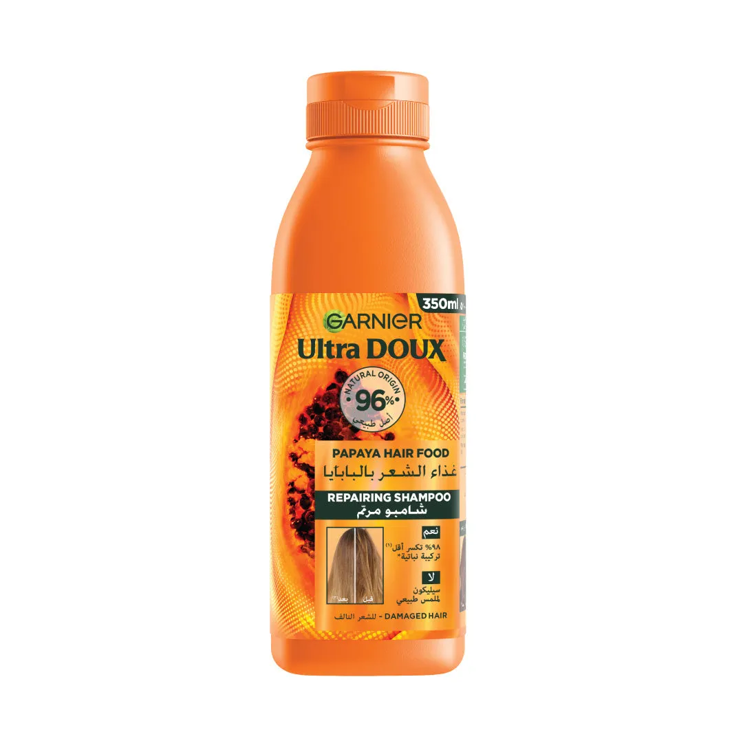 Garnier Ultra Doux Hair Food Shampoo Papaya 350 ML