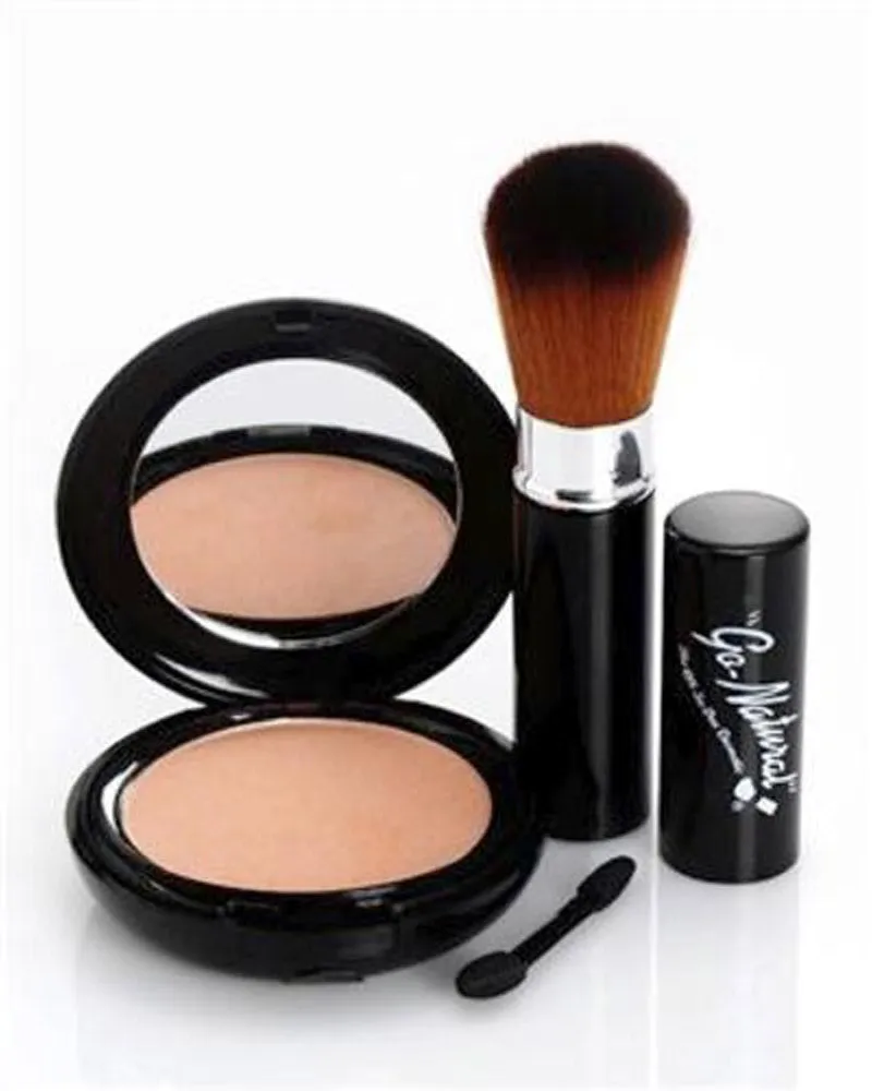 Go-Natural Original Large Round Compact Kit - The ALL-IN-ONE Cosmetic Kit
