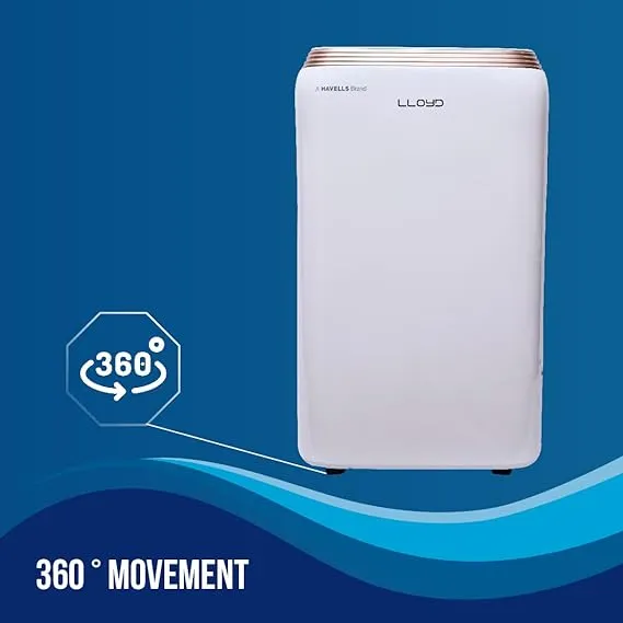 Lloyd 1.0 Ton Portable AC GLP12B01TP (Copper , White with Golden Deco Strip )
