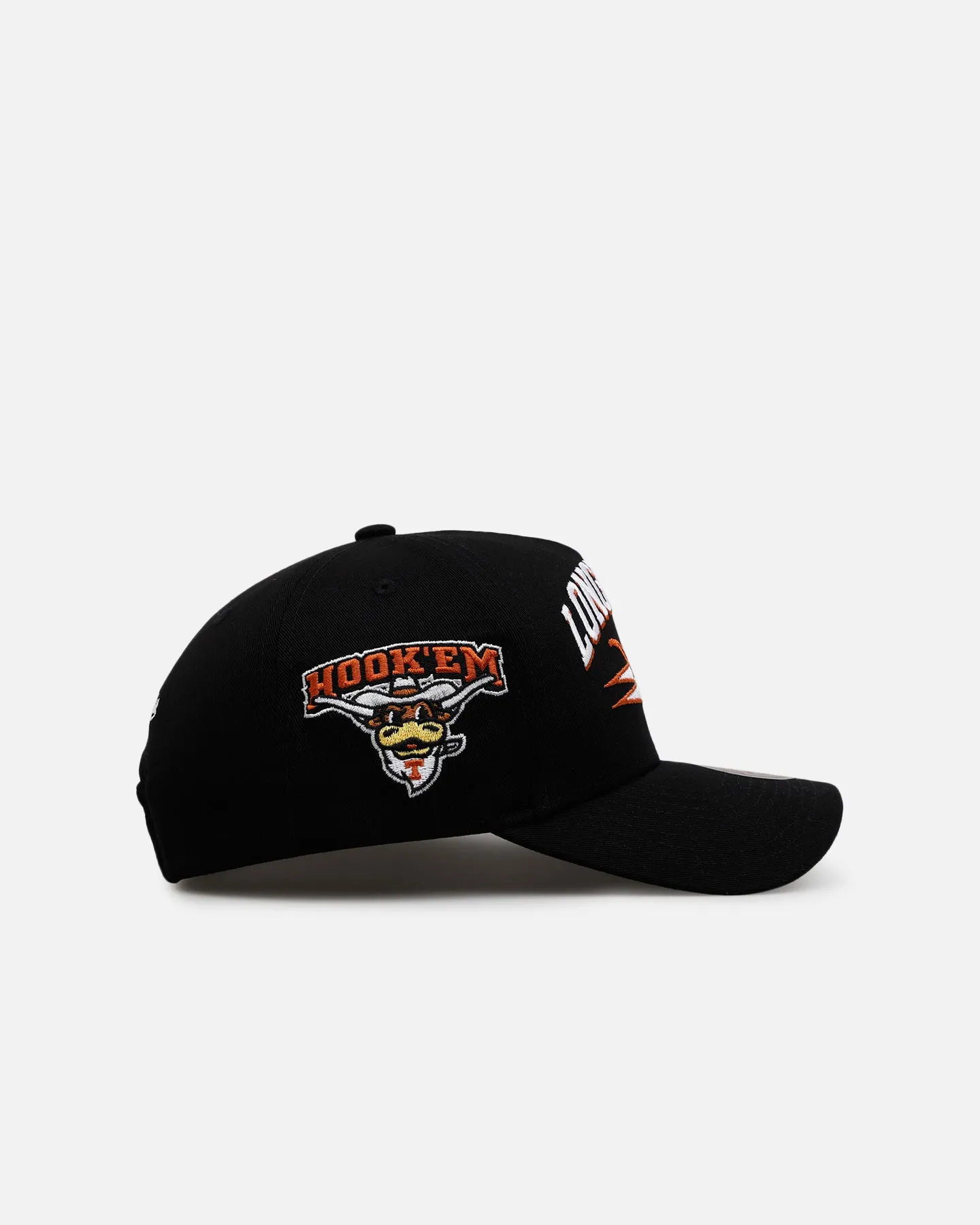 Mitchell & Mess Texas Longhorns 'Shadow Script' Pro Pinch Snapback Black