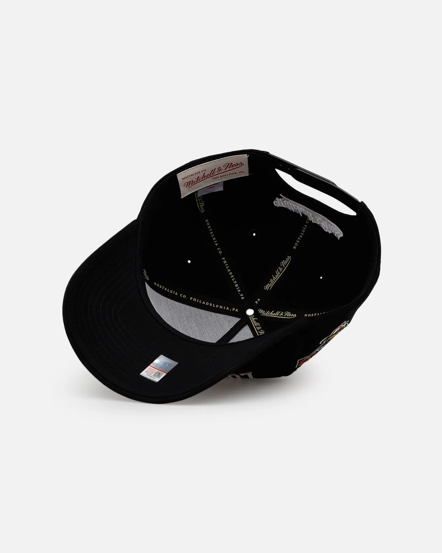 Mitchell & Mess Texas Longhorns 'Shadow Script' Pro Pinch Snapback Black