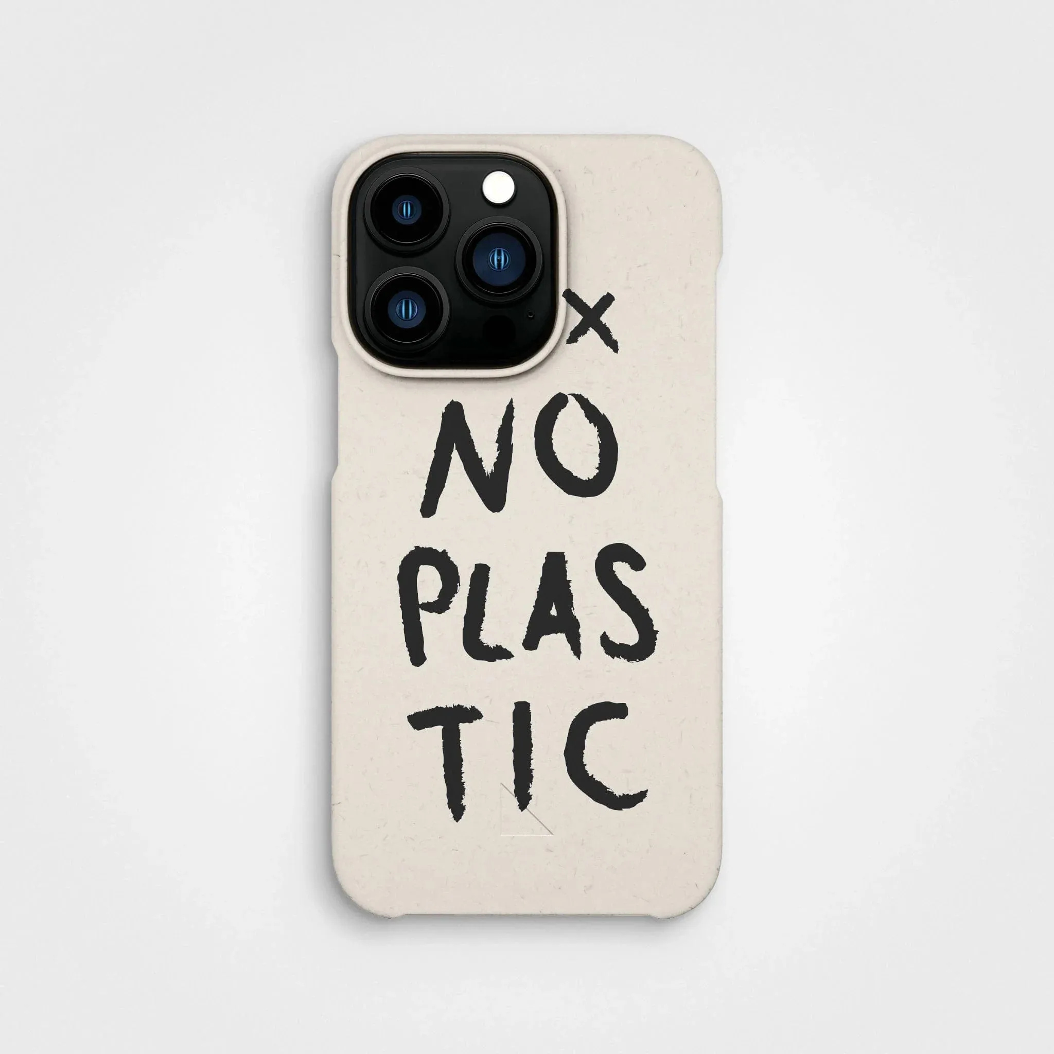 Plant-based phone case, no plastic, black | Vanilla white