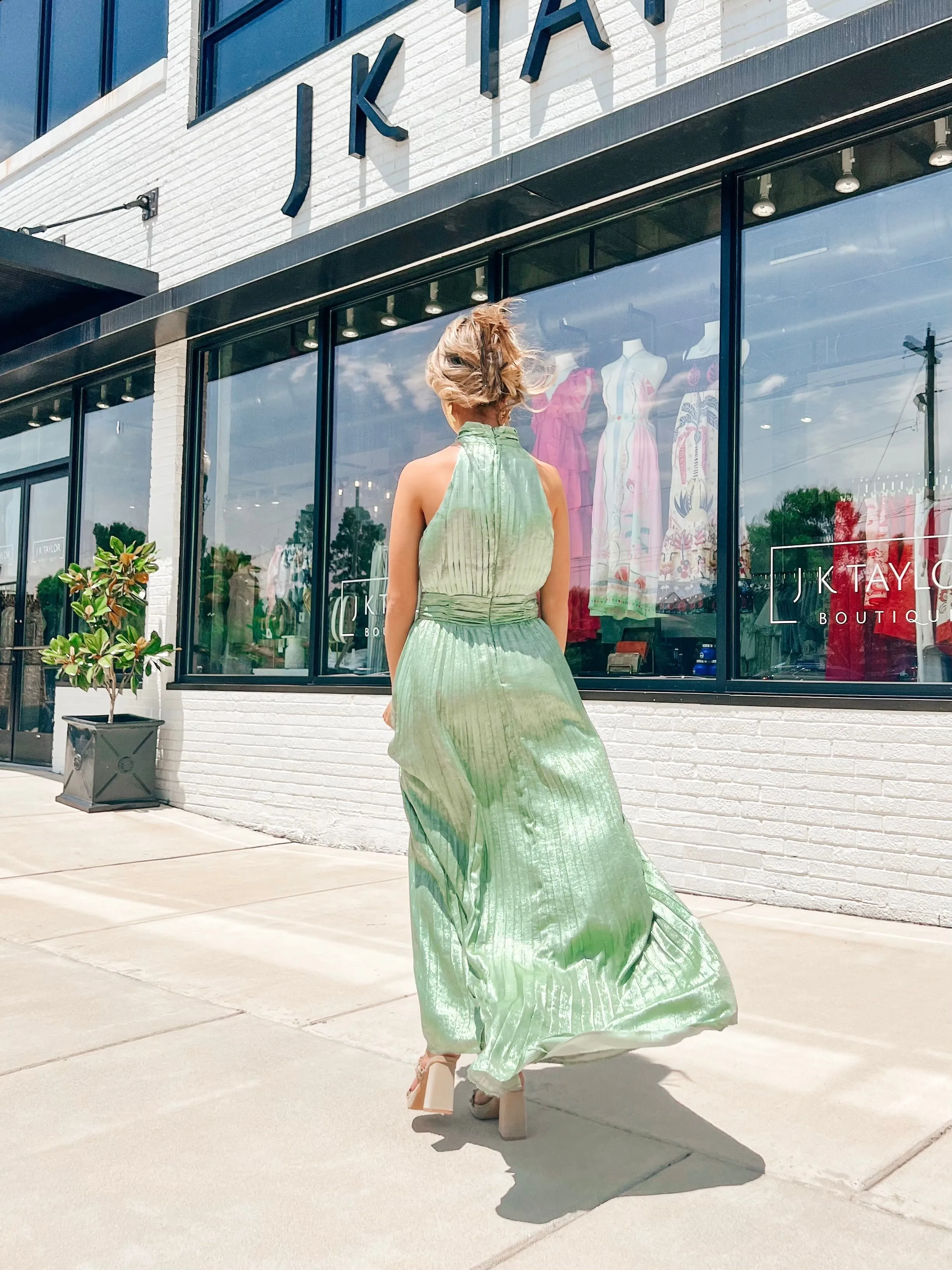 Pleated Goddess Dress