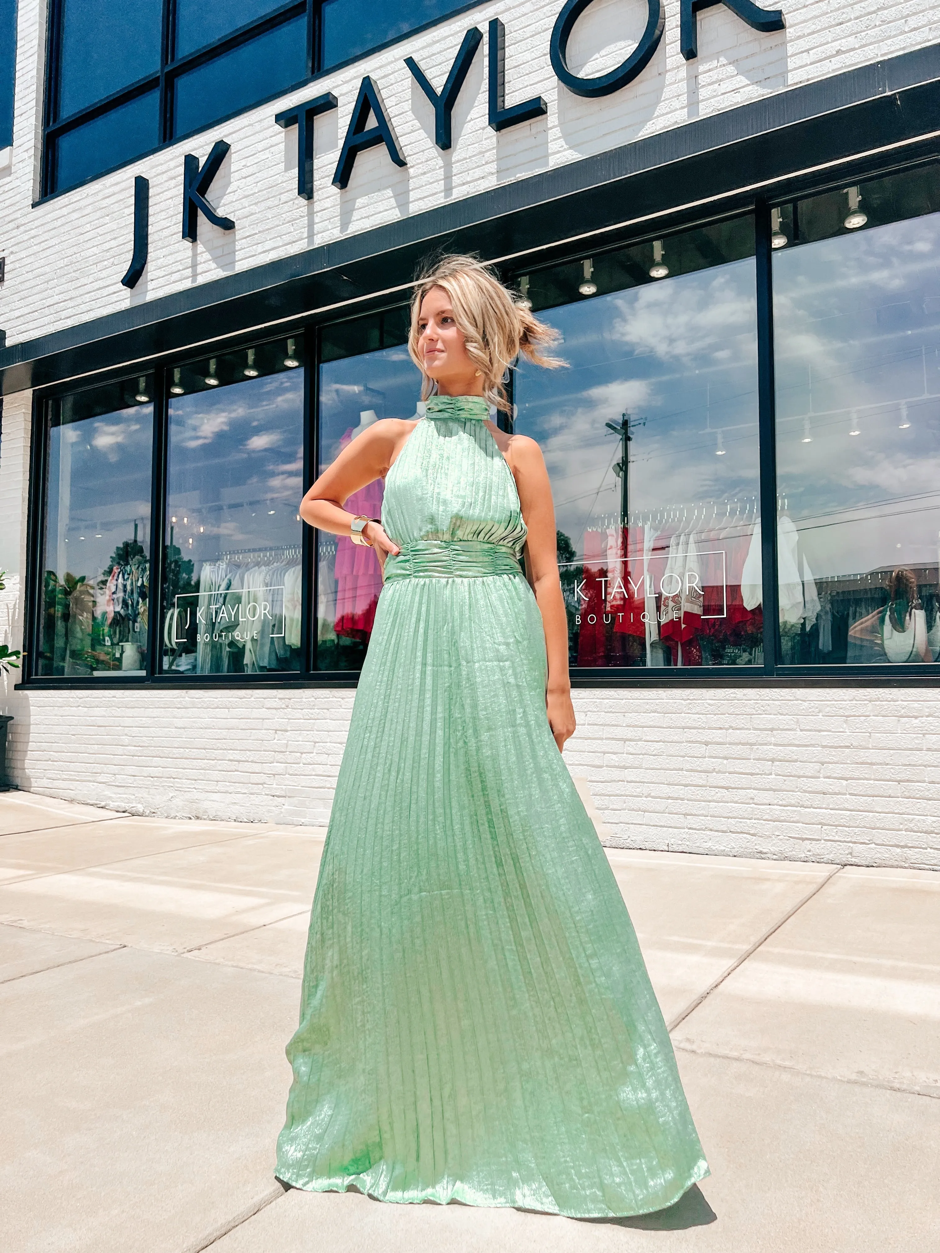 Pleated Goddess Dress