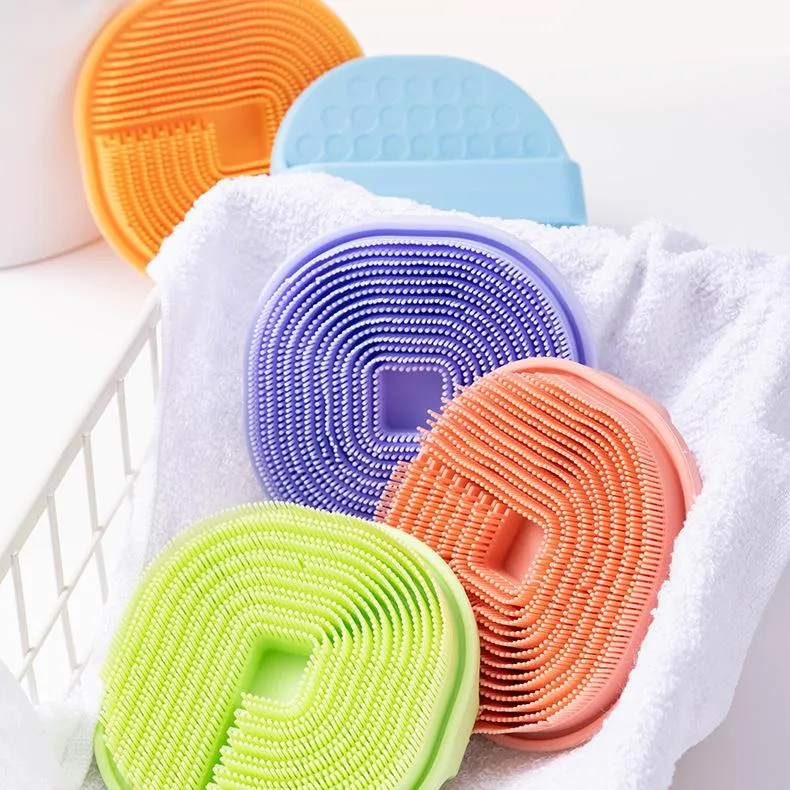 Soft Silicone Body Scrubber and Shampoo Brush