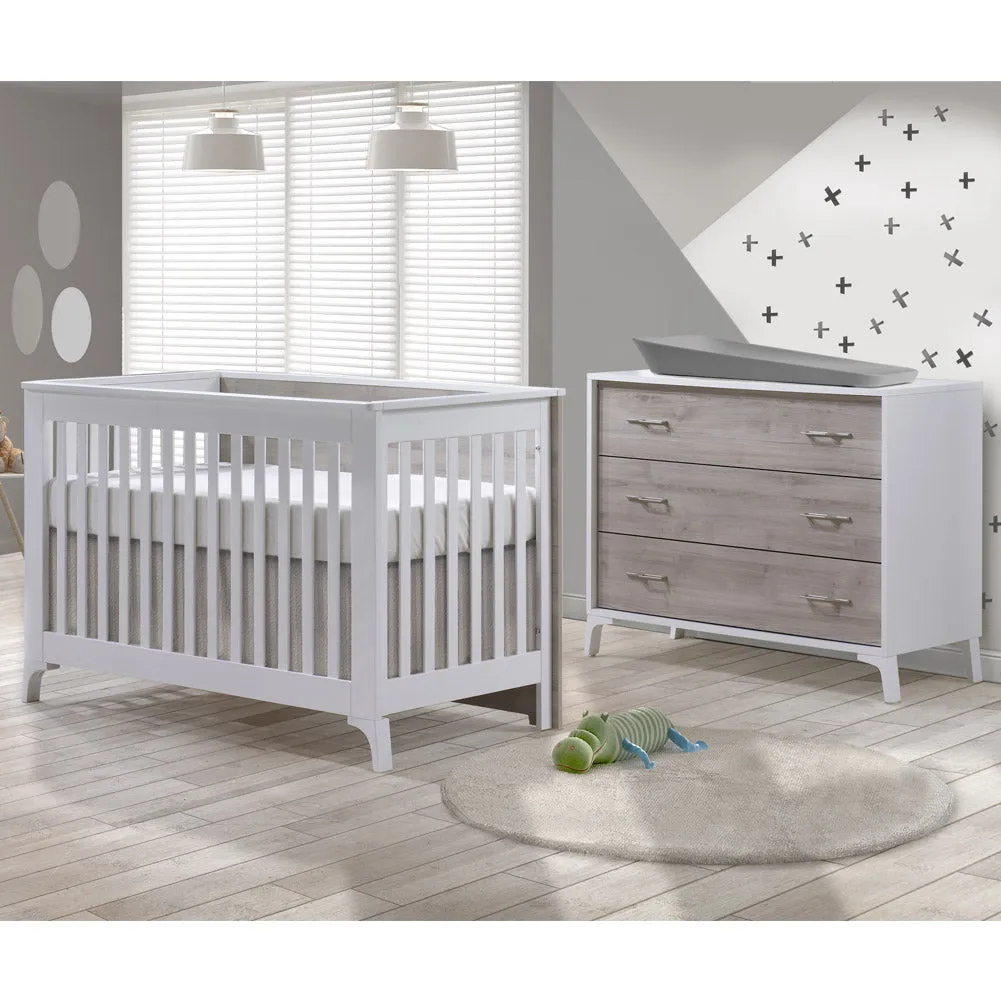 TULIP Metro Collection Crib and 3-Drawer Set