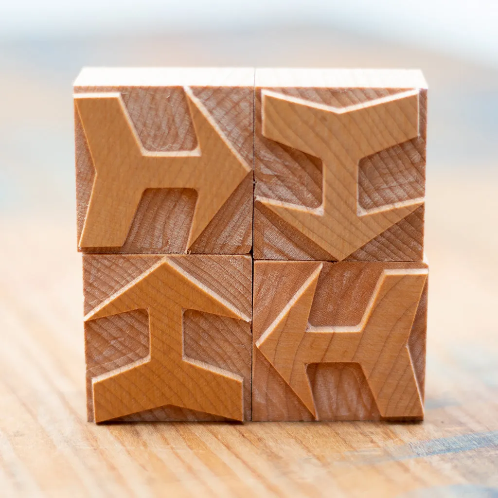 Wood Type Printer's Block: Stout Arrow