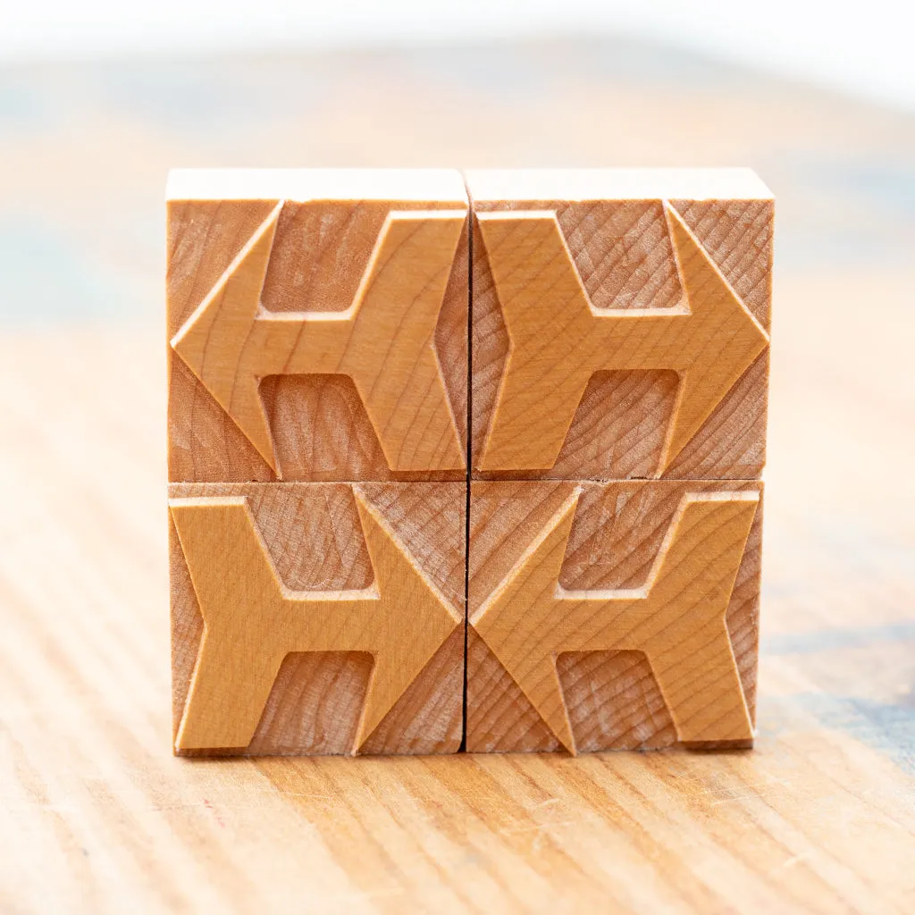 Wood Type Printer's Block: Stout Arrow